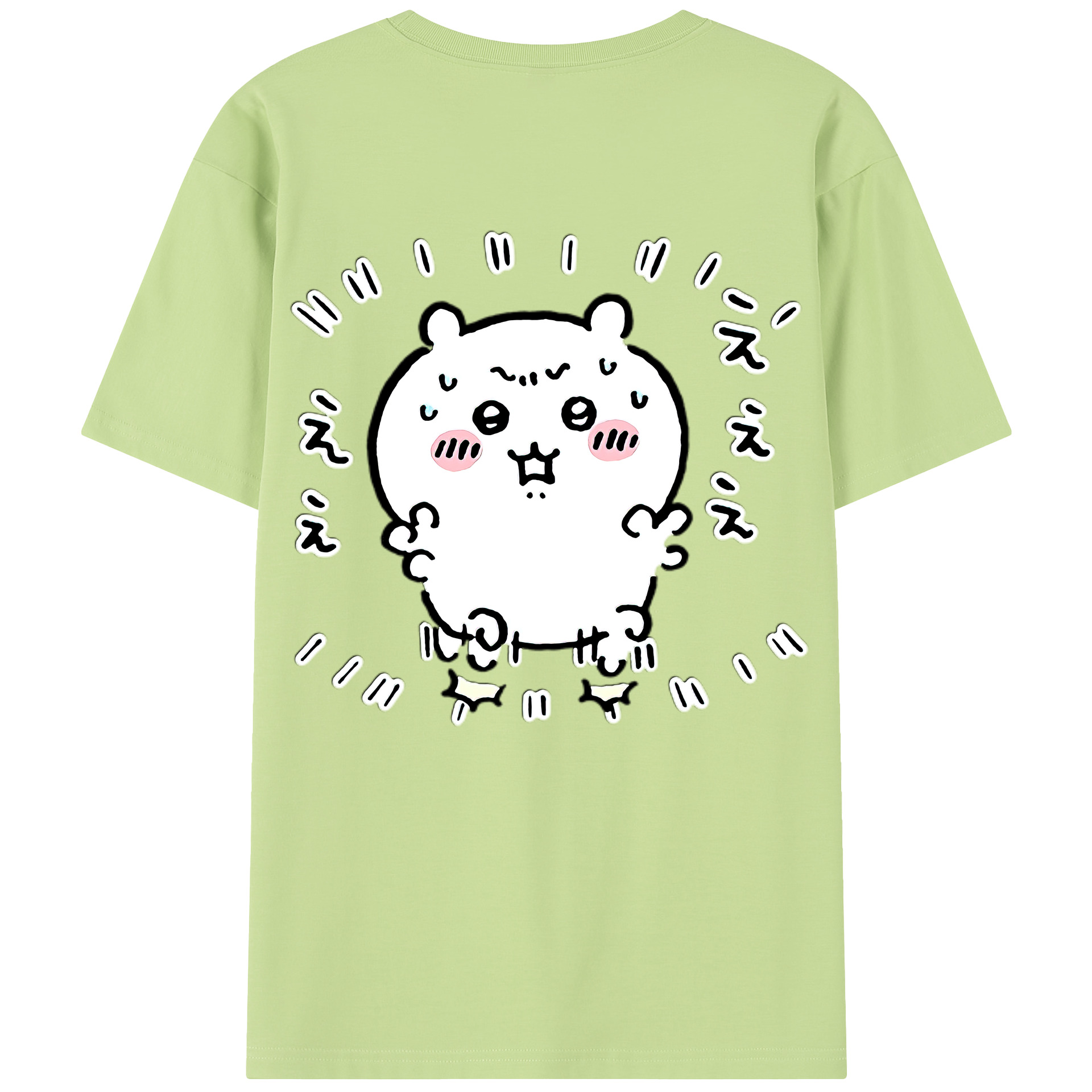 （画像用） ちいかわ ちいかわ Chii-kawa chiikawa 綿100％半袖Tシャツ（背面プリント）
